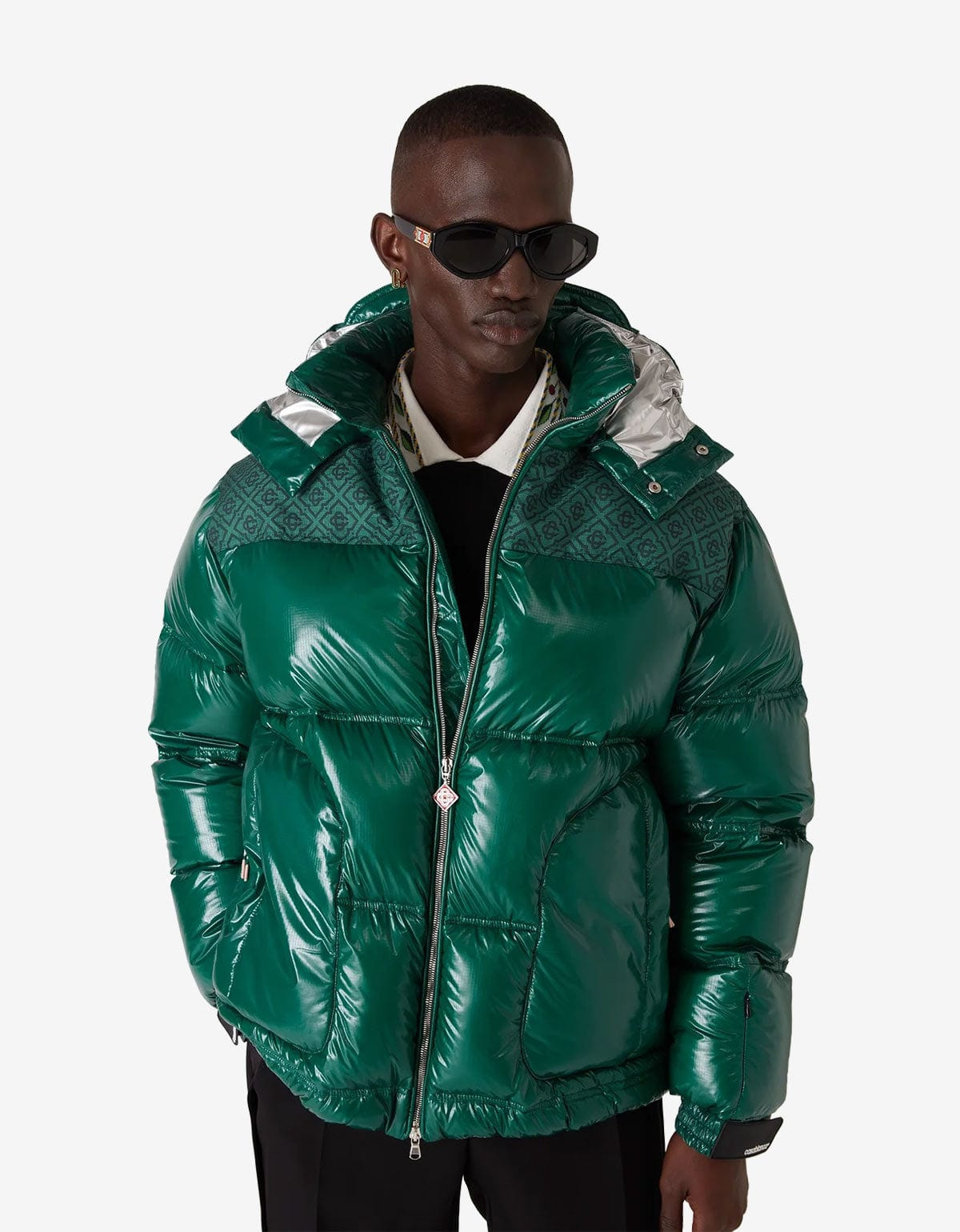 Cassablanca Green Nylon Puffer Jacket - 2
