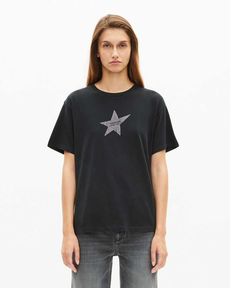 T-SHIRT WITH BLACK SCREEN PRINT 4