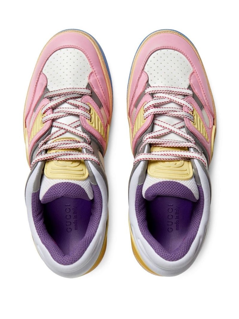 Basket panelled sneakers - 4