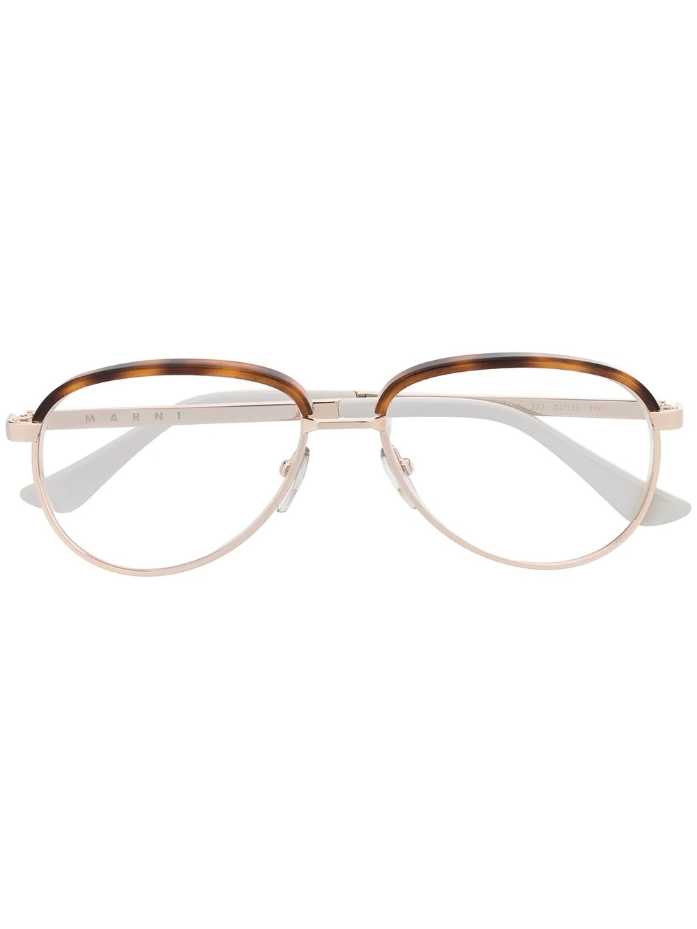 tortoisheshell aviator glasses - 1