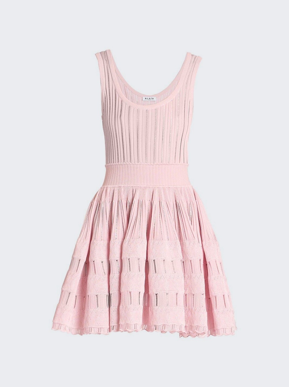 Fluid Skater Mini Dress Rose Dragee - 1