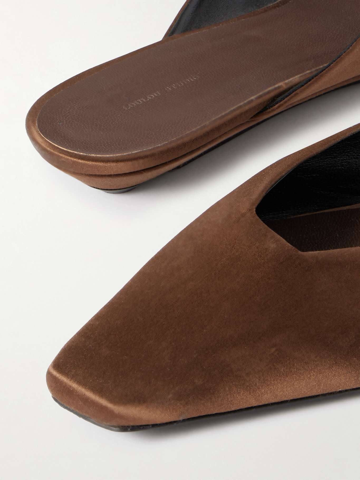 Petros satin slippers Brown - 4