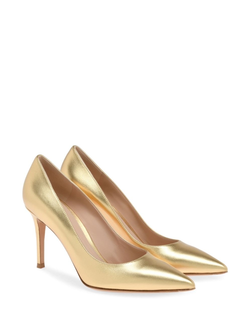 85mm leather pumps - 2