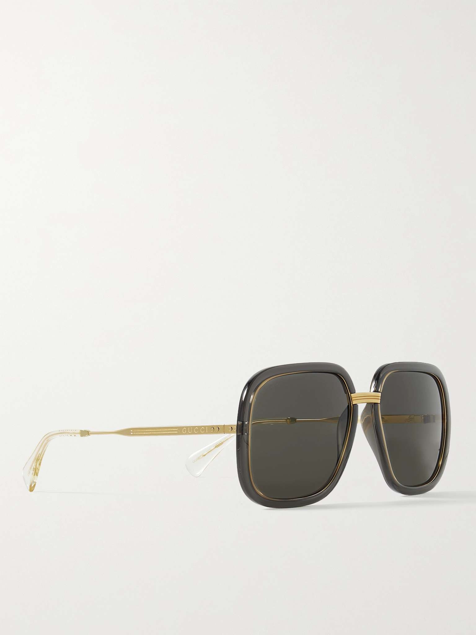 Square-Frame Acetate and Gold-Tone Sunglasses - 3