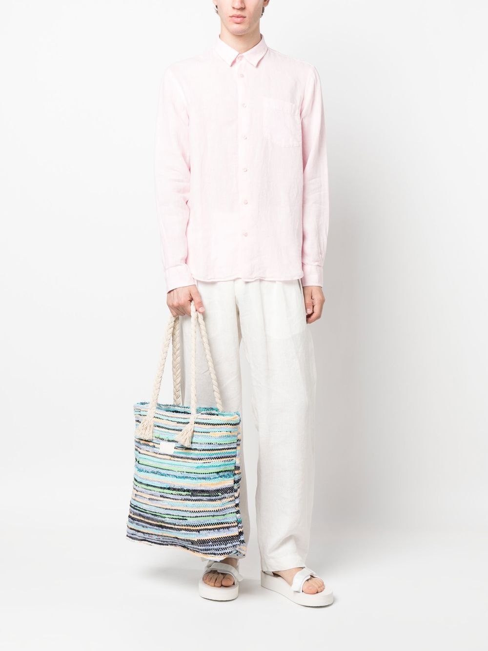 Caroubis long-sleeved linen shirt - 2