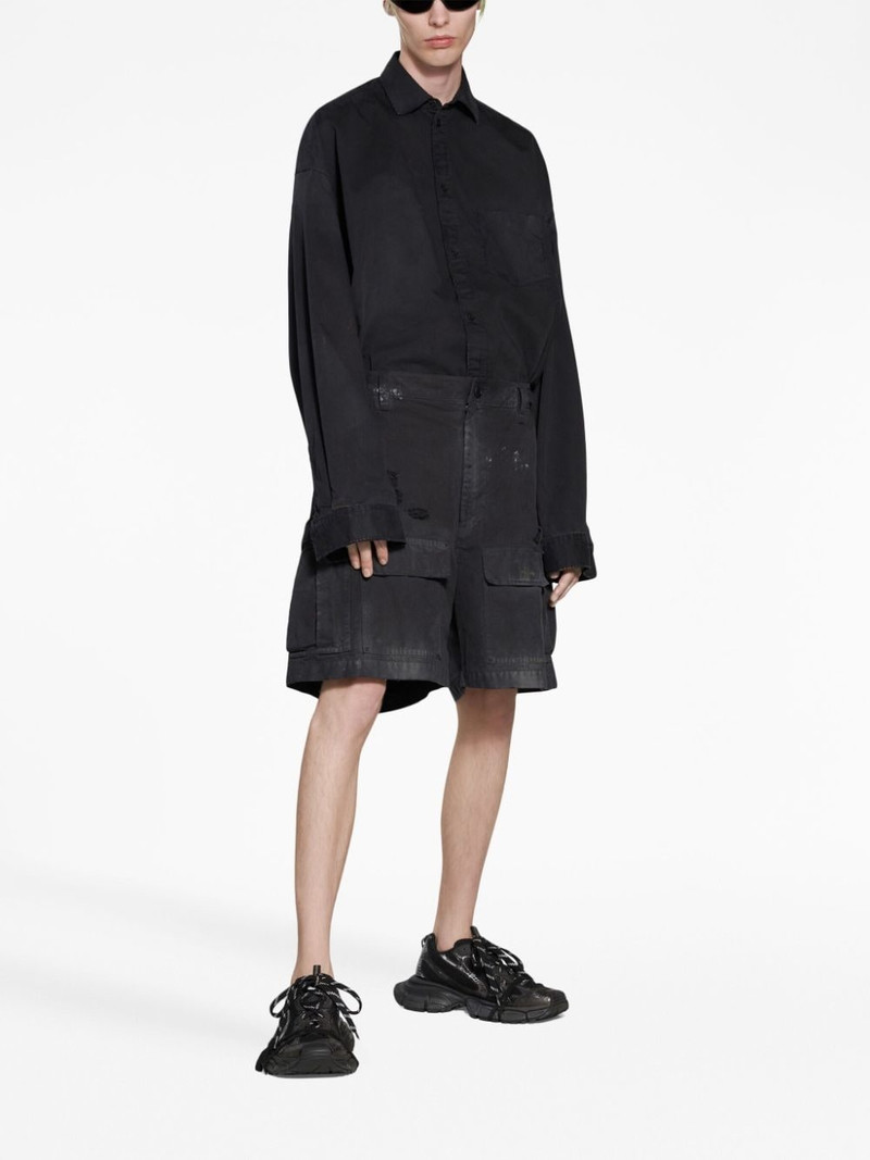 BALENCIAGA washed cotton shorts outlook