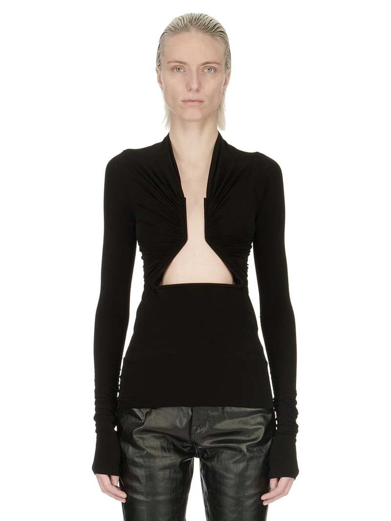 Long Sleeve Prong Top Black - 1