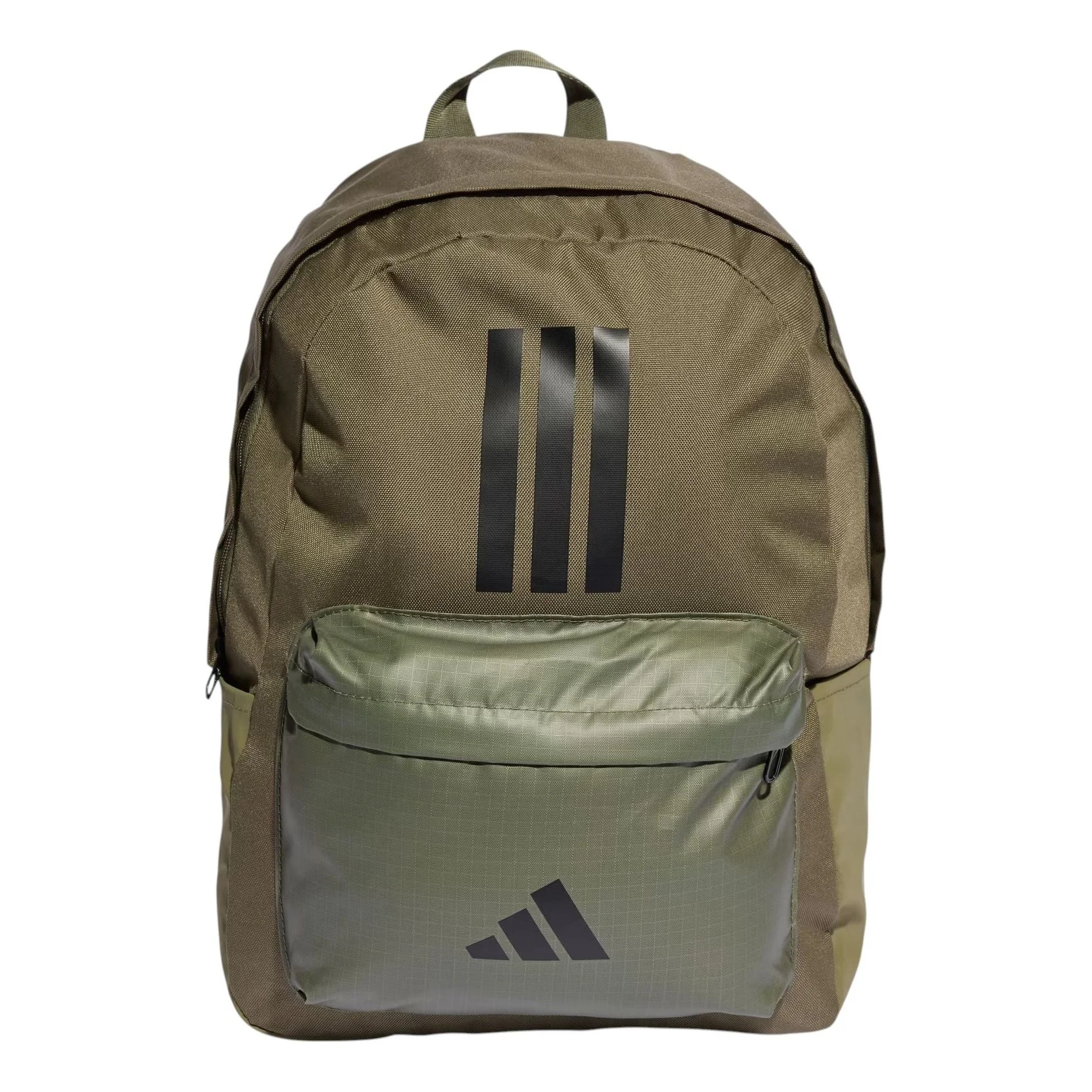 adidas Classic Back-to-School 3-Stripes Backpack 'Olive Strata Black' IS7042 - 1