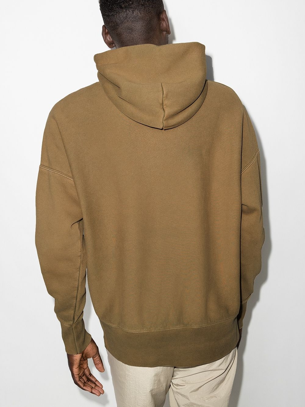 Script Logo Reverse Weave hoodie - 3