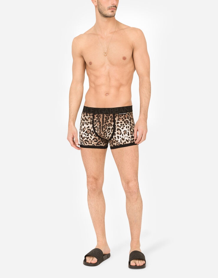 Leopard-print two-way stretch cotton boxers - 2