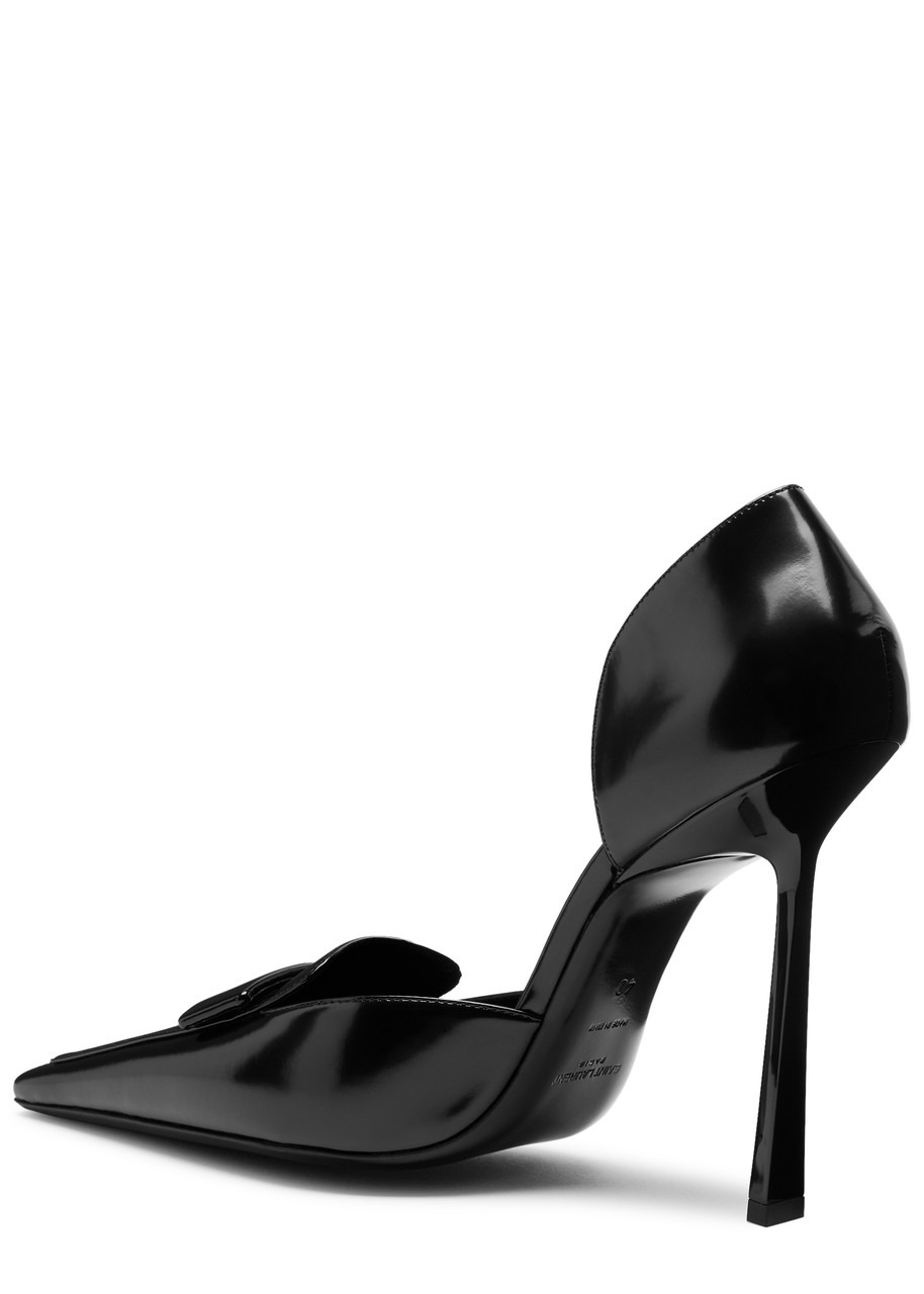 Saint Laurent D'Orsay 110 Glossed Leather Pumps - 2