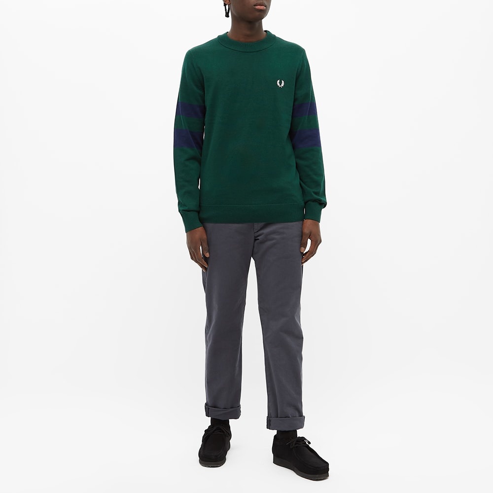 Fred Perry Authentic Tipped Sleeve Crew Knit - 6