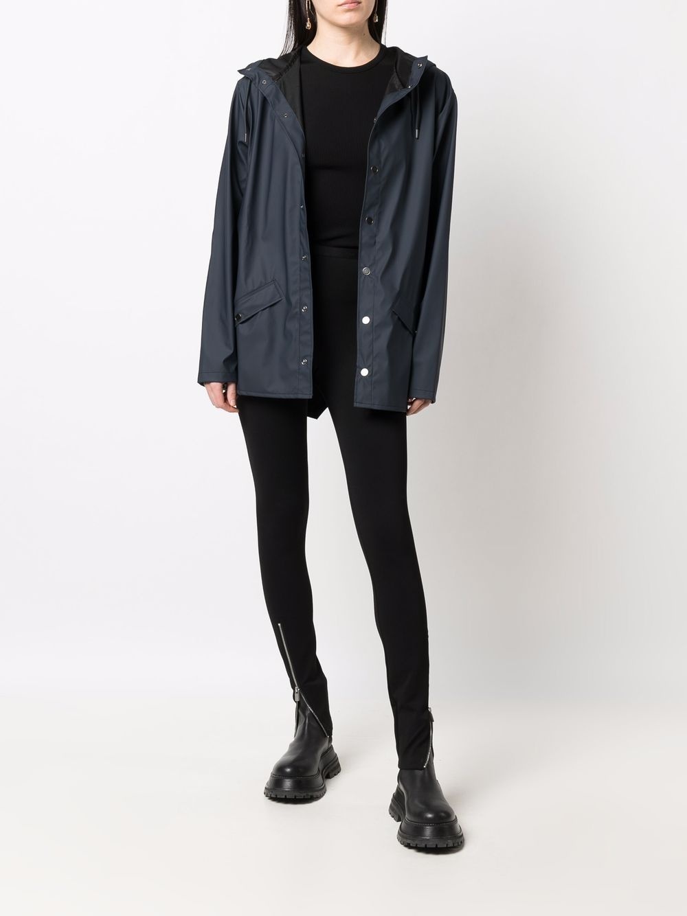 drawstring-hood bomber jacket - 3
