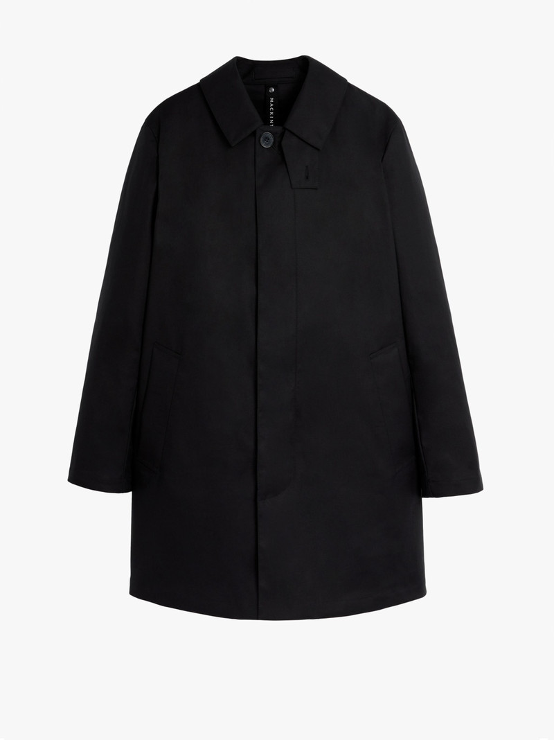 CAMBRIDGE BLACK RAINTEC COTTON SHORT COAT | GMC-100 5