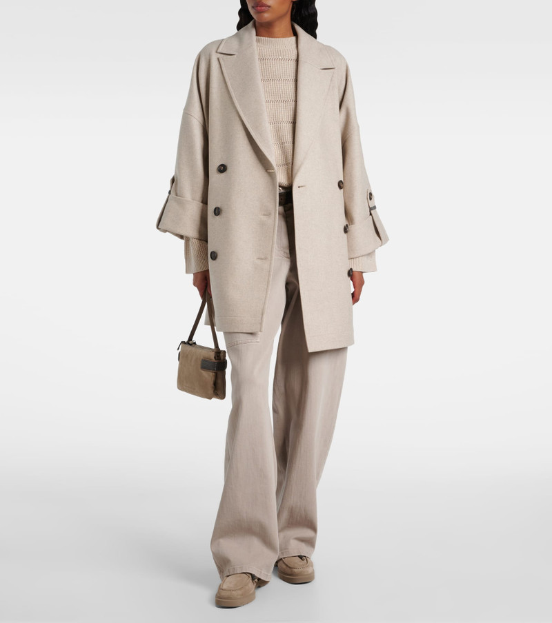 Brunello Cucinelli Oversized wool jacket outlook
