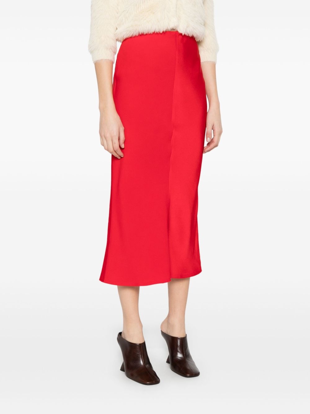 satin midi skirt - 3