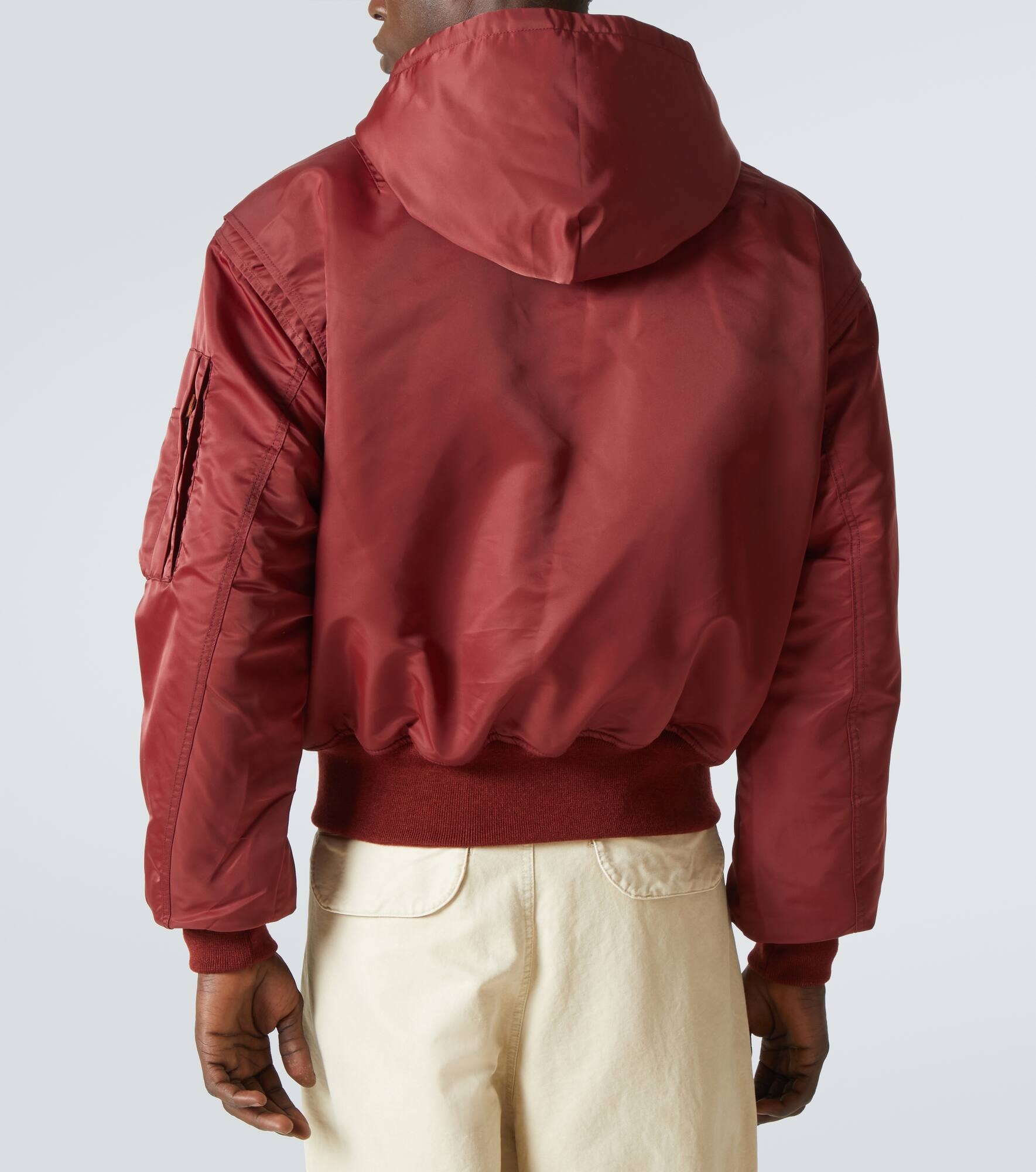 Technical satin bomber jacket - 4