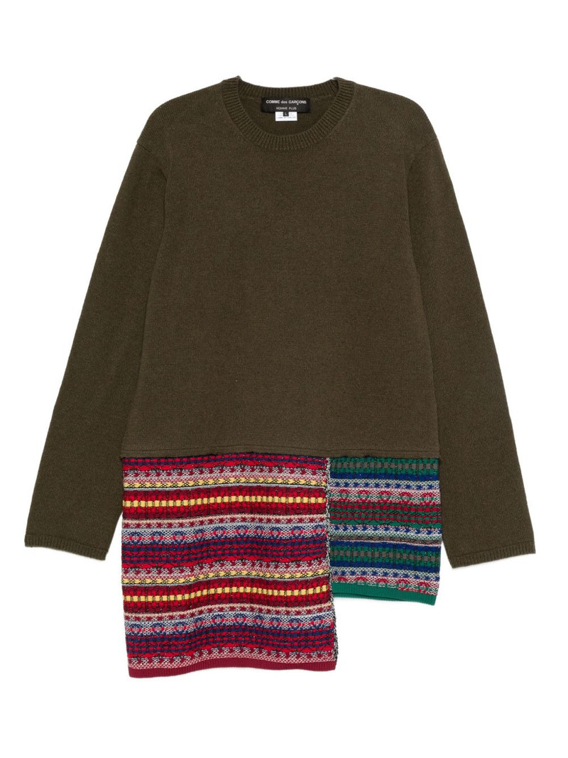 patchwork-panelled sweater 1