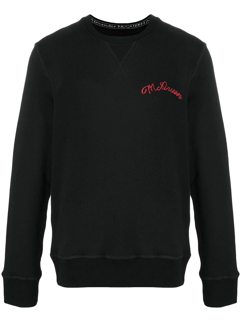 embroidered-logo sweatshirt - 1