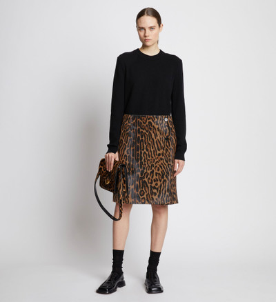 Proenza Schouler Leopard Printed Haircalf Skirt outlook