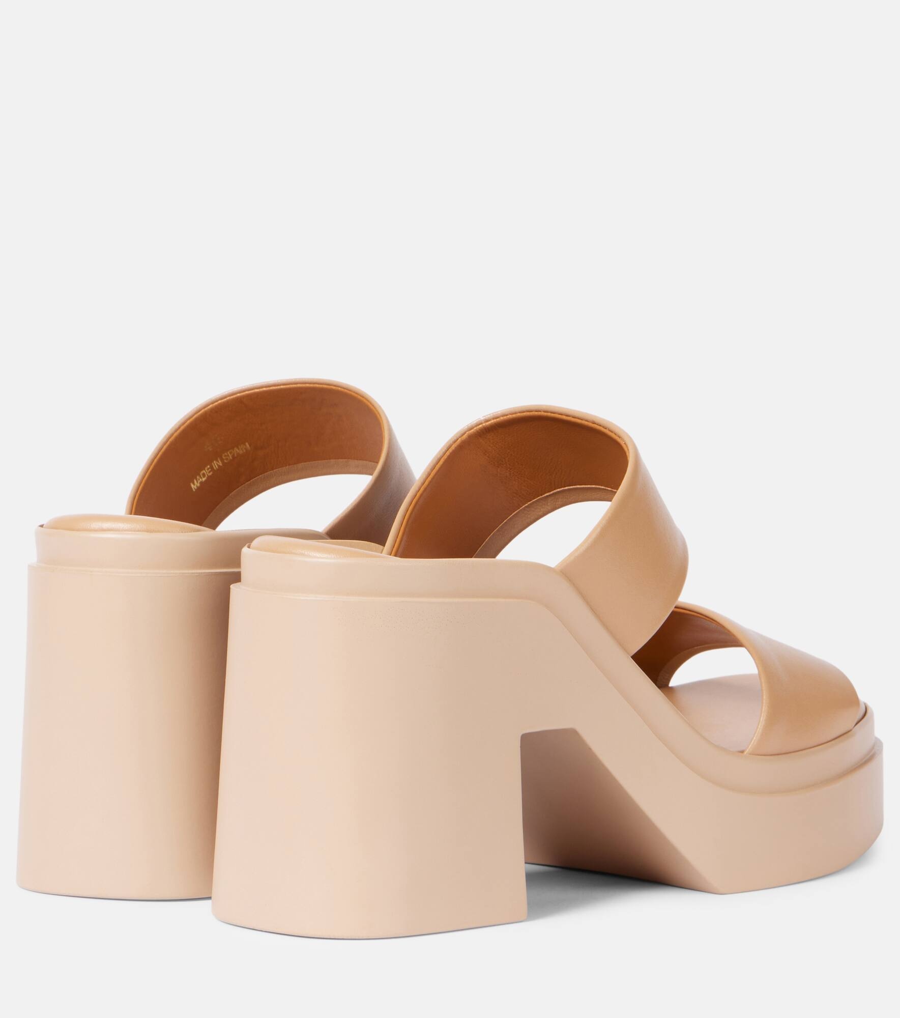 Next leather platform sandals - 2