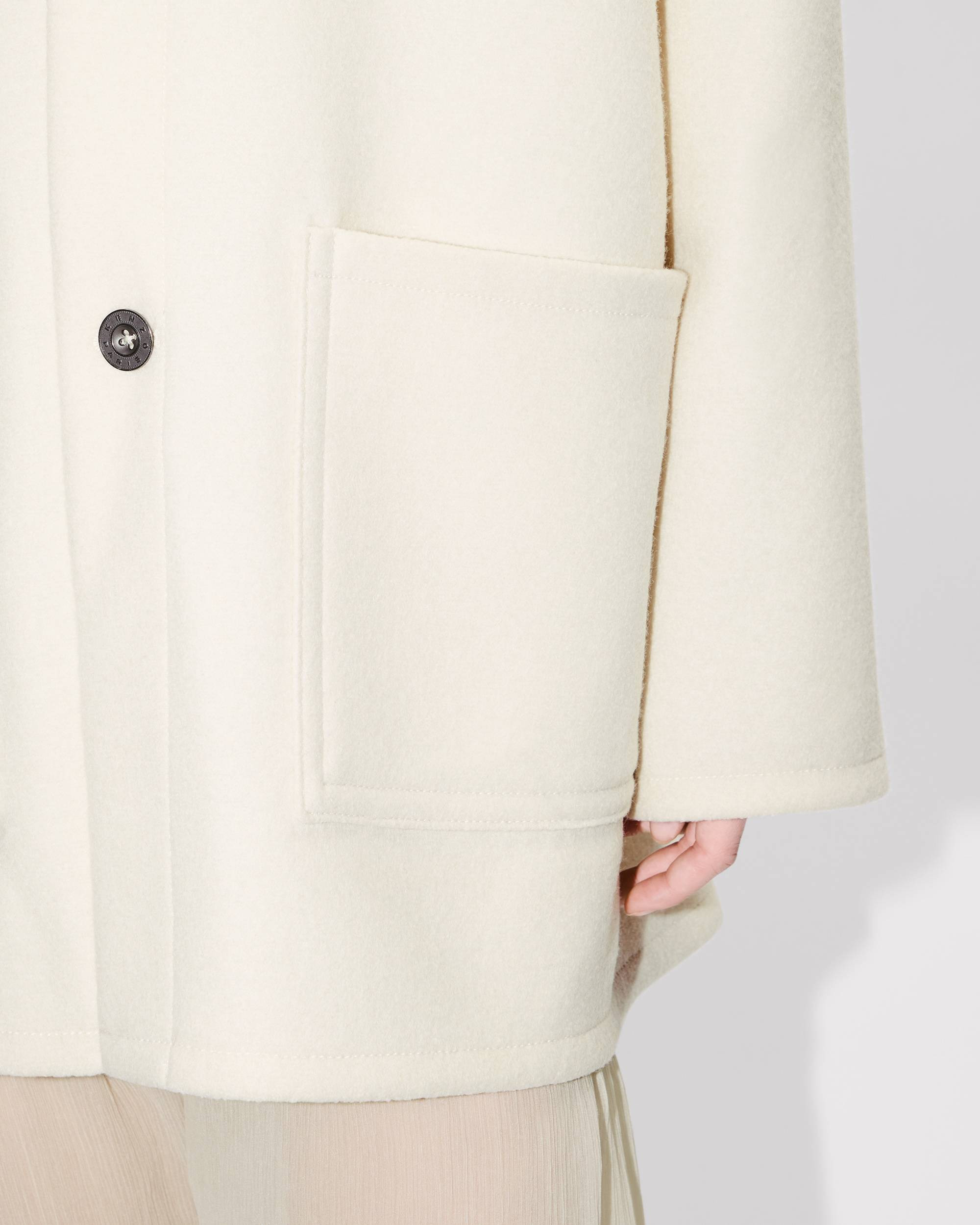 Officer coat in virgin wool - 7