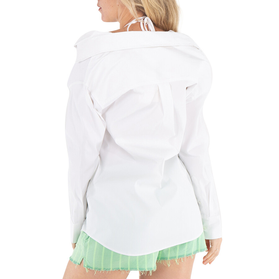 Alexander Wang Ladies White Layered Bikini Shirt - 4