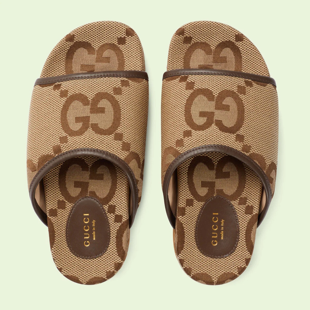 Women's jumbo GG platform slide - 4