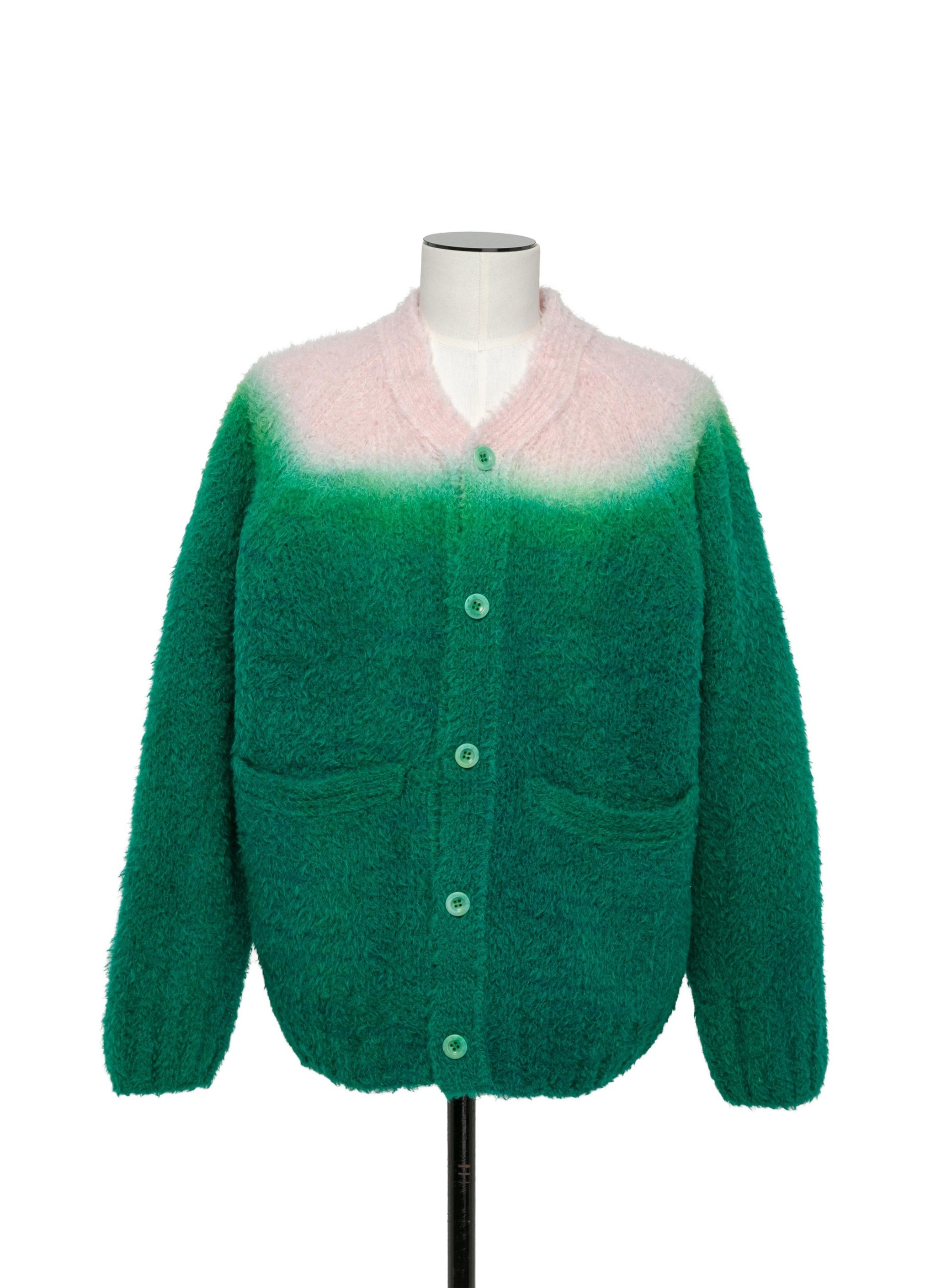 Gradation Dye Knit Cardigan - 1