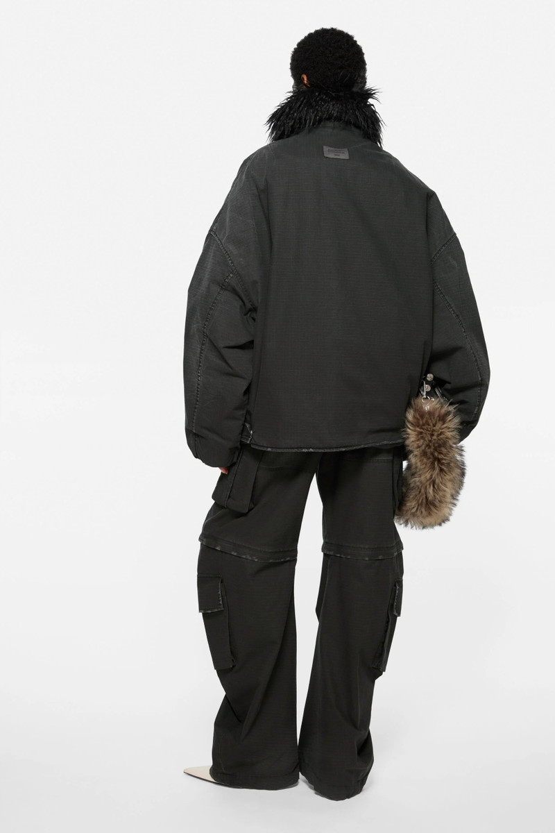 Coated cargo trousers - Black 3