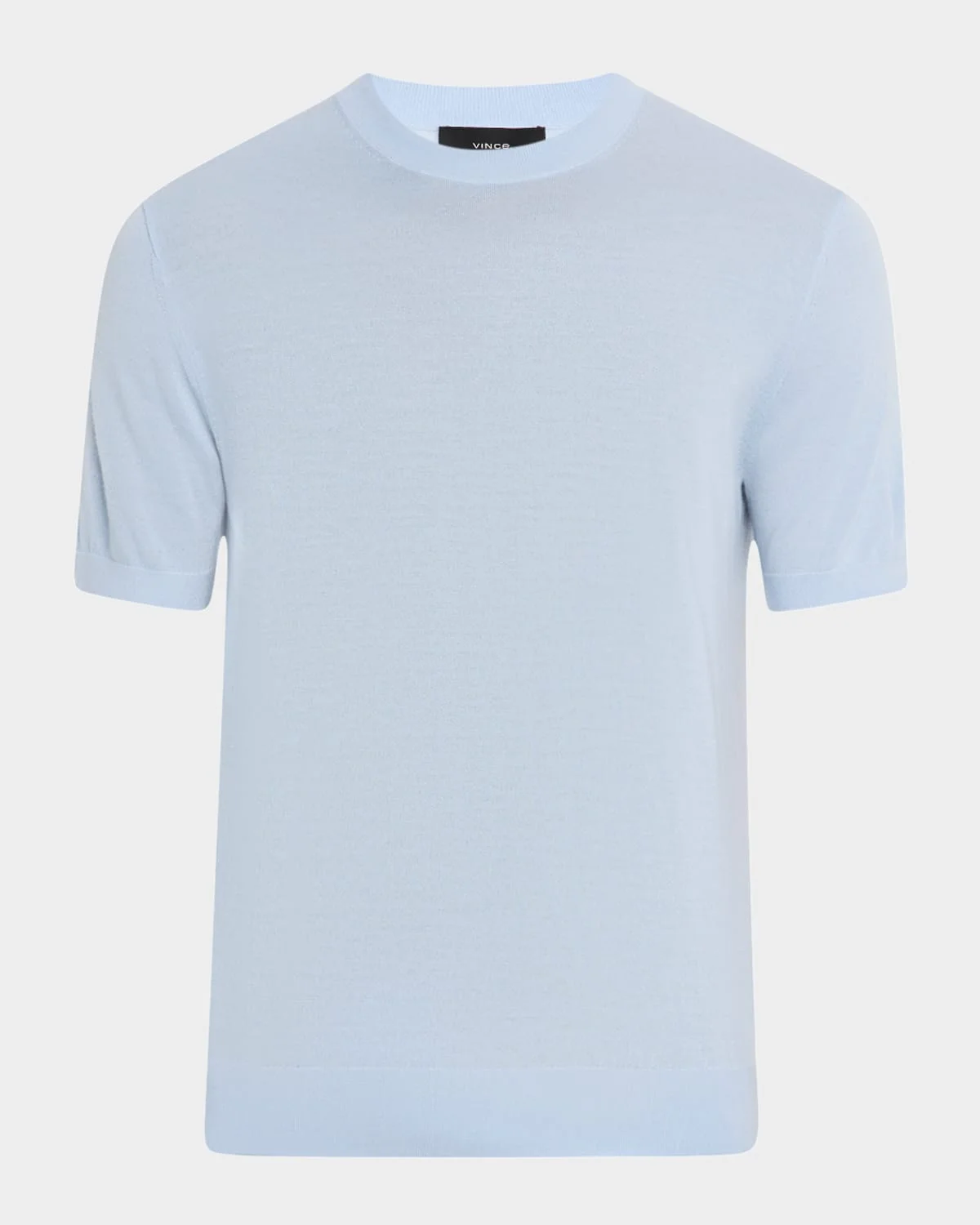 Men's Featherweight Wool-Cashmere Short-Sleeve Crewneck Sweater - 1