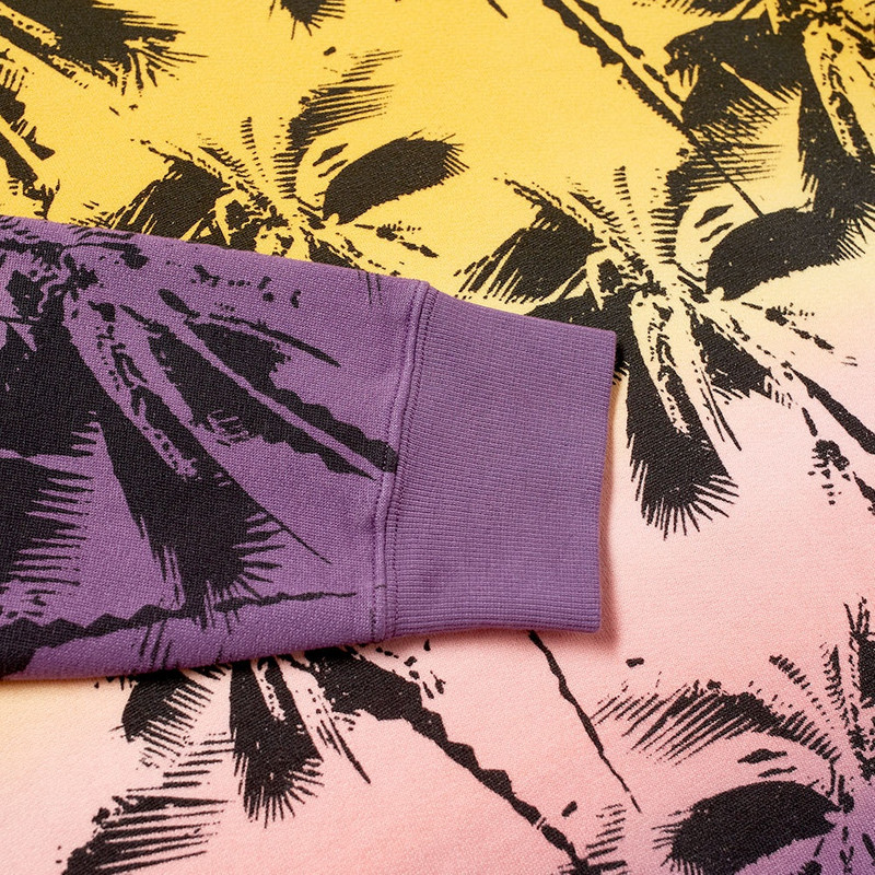 SAINT LAURENT Saint Laurent Allover Palm Print Crew Sweat outlook