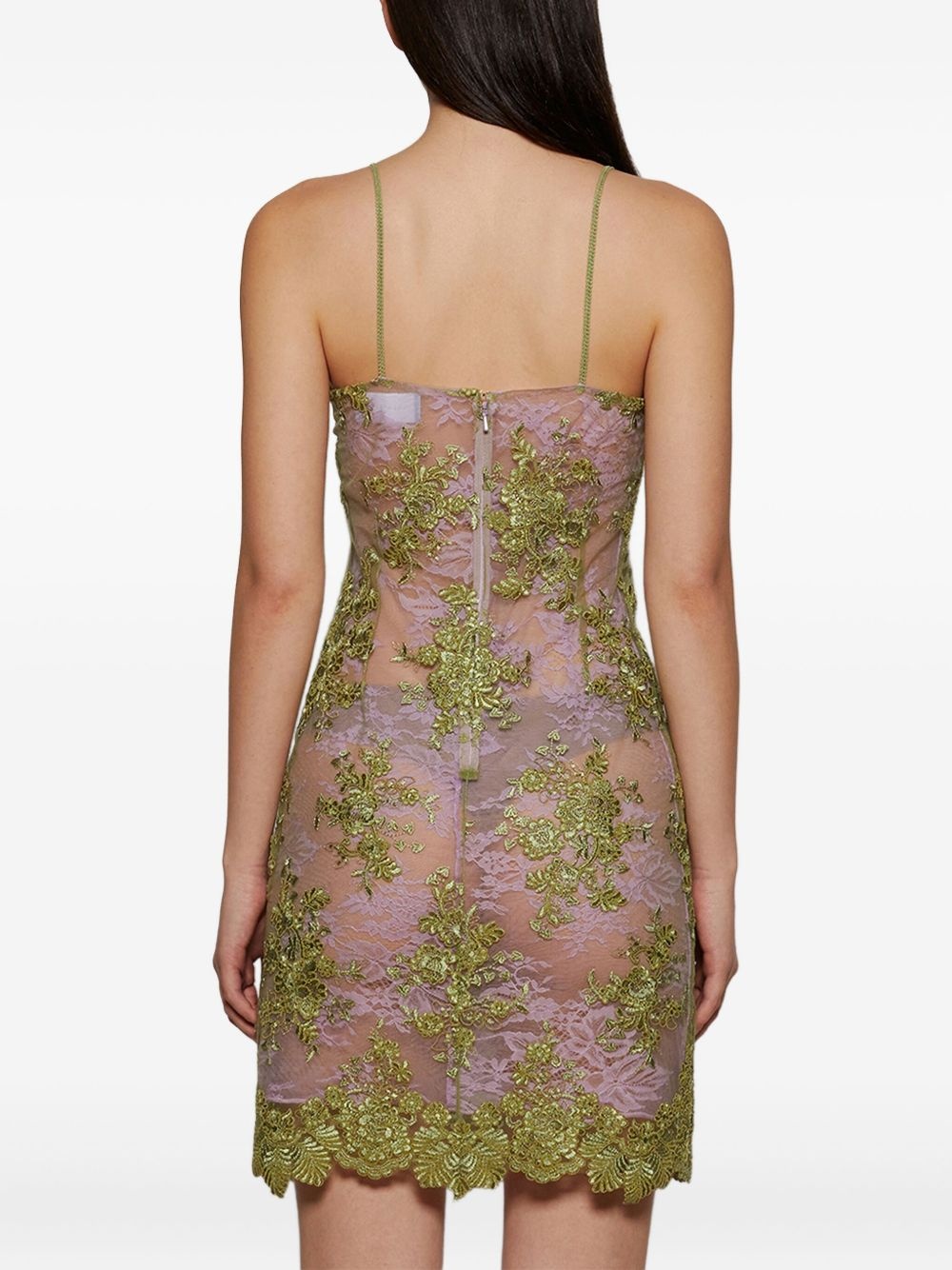 lace-detailing dress - 5