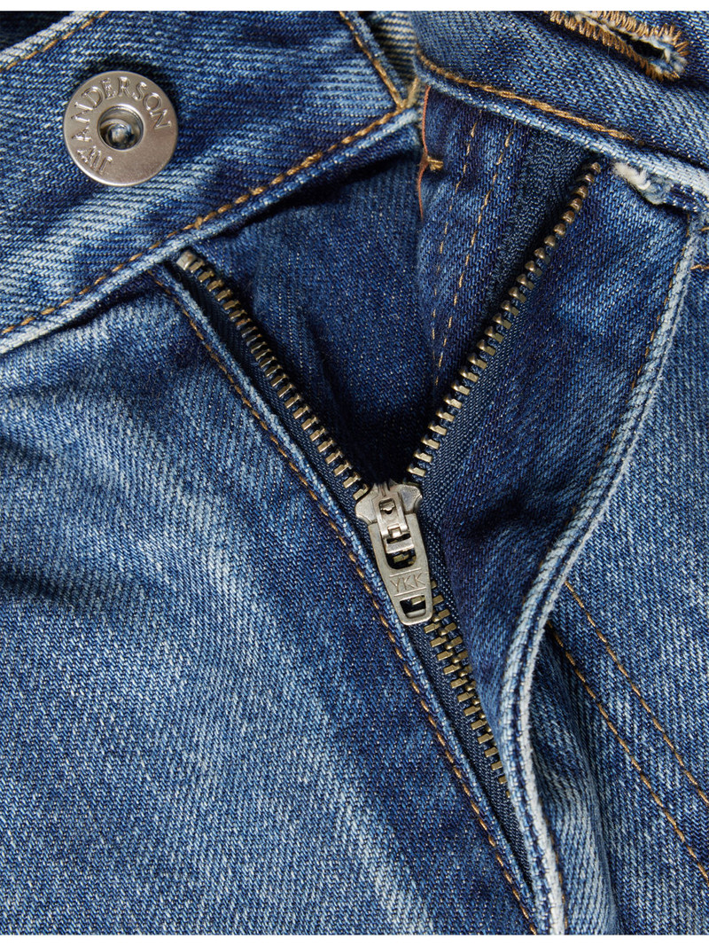 Straight-Leg Cotton Denim Jeans 6