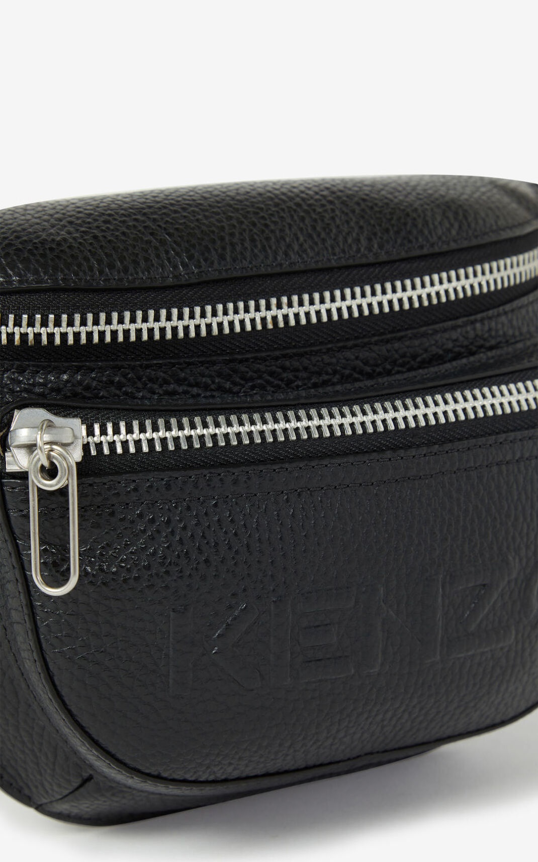 KENZO Imprint grained leather bumbag - 5