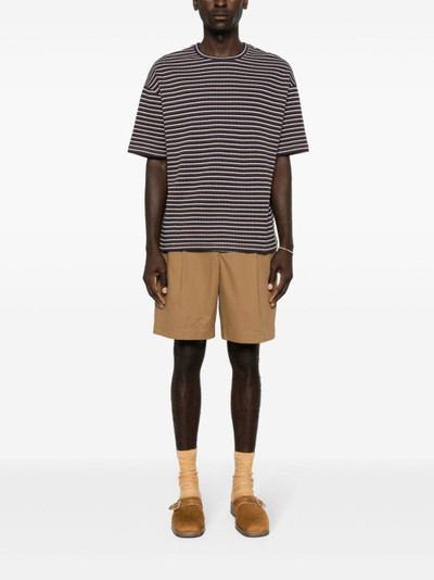 A.P.C. pleated cotton bermuda shorts outlook