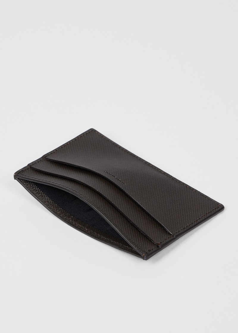 Brown 'Signature Stripe' Cutout Card Holder 3