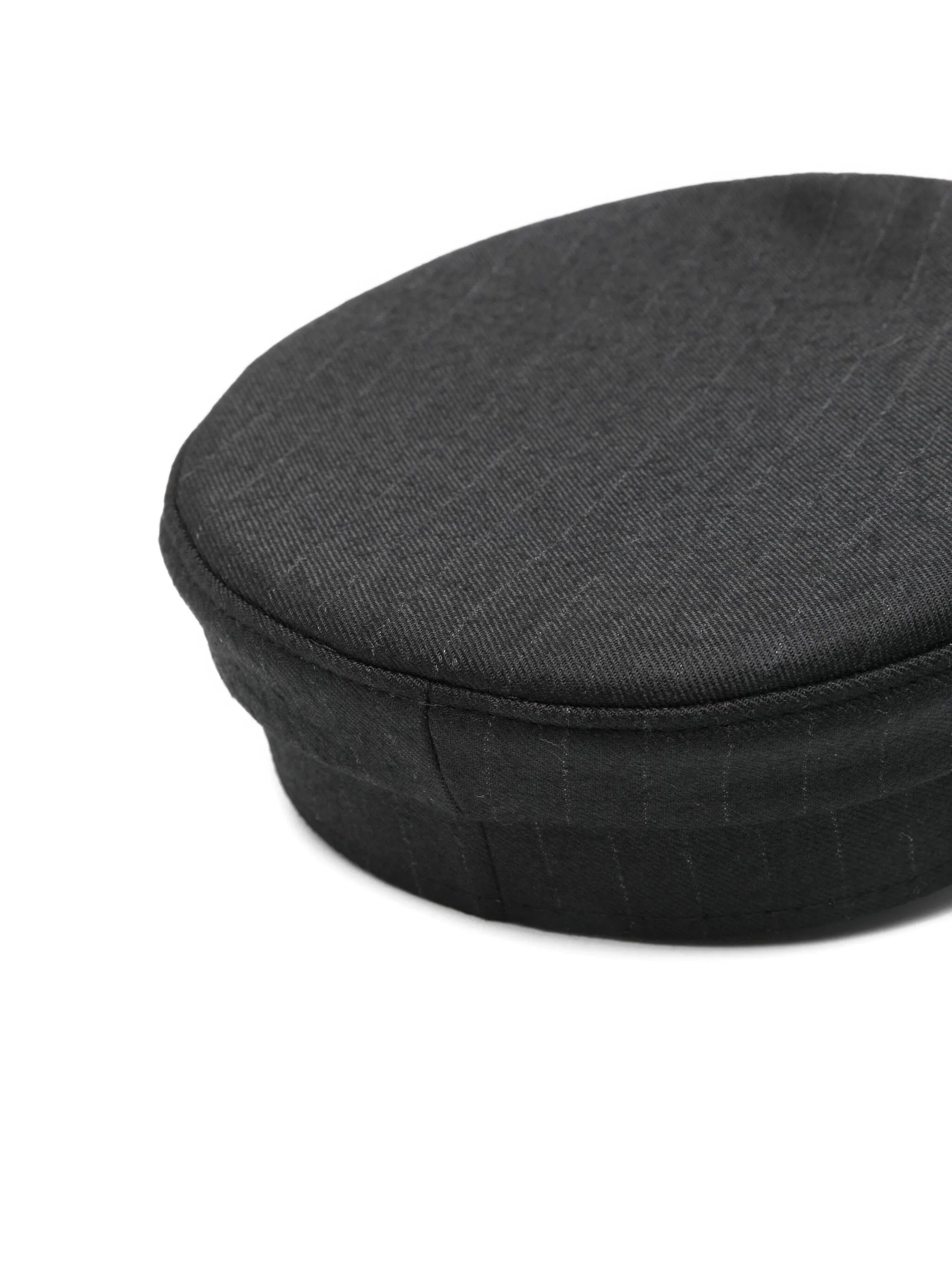 stripe-pattern beret - 2