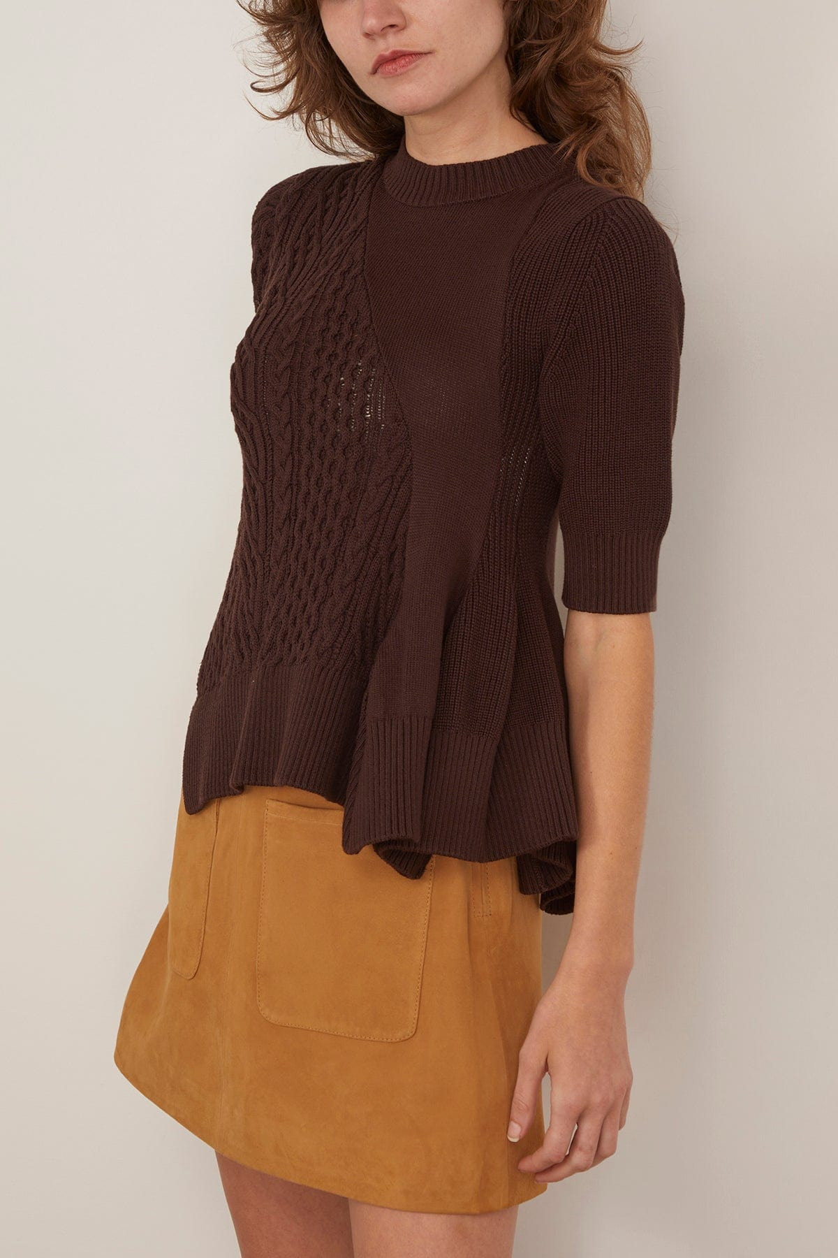 Knit Pullover in Brown - 3