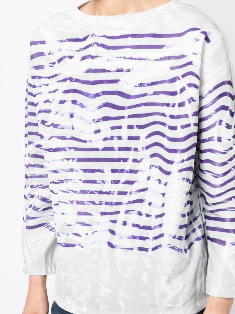 graphic-print long-sleeved top - 5