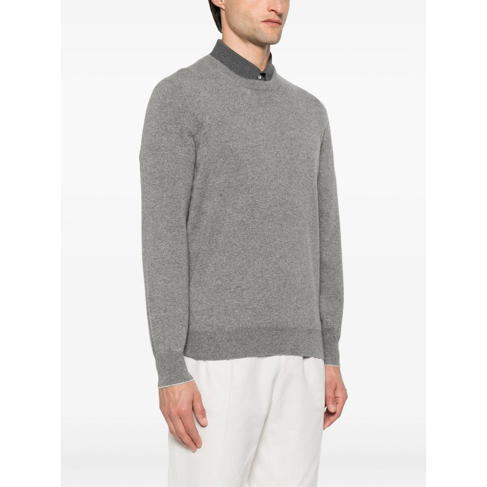 Brunello Cucinelli Grey Sweaters & Knitwear - Jumpers Men - 2