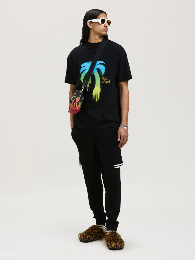 Palm Angels SPRAYED PALM CLASSIC TEE outlook
