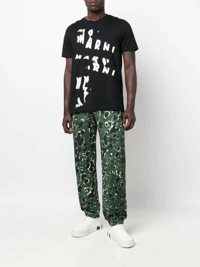 Marni abstract logo-print T-shirt outlook