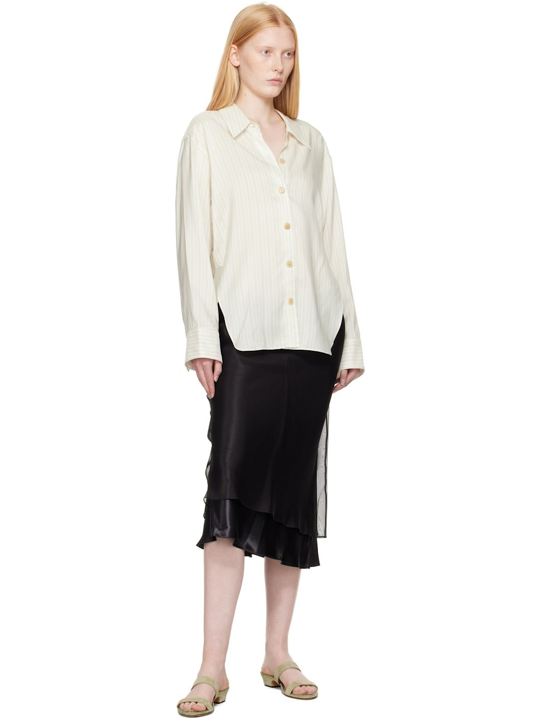 Black Monina Midi Skirt - 4