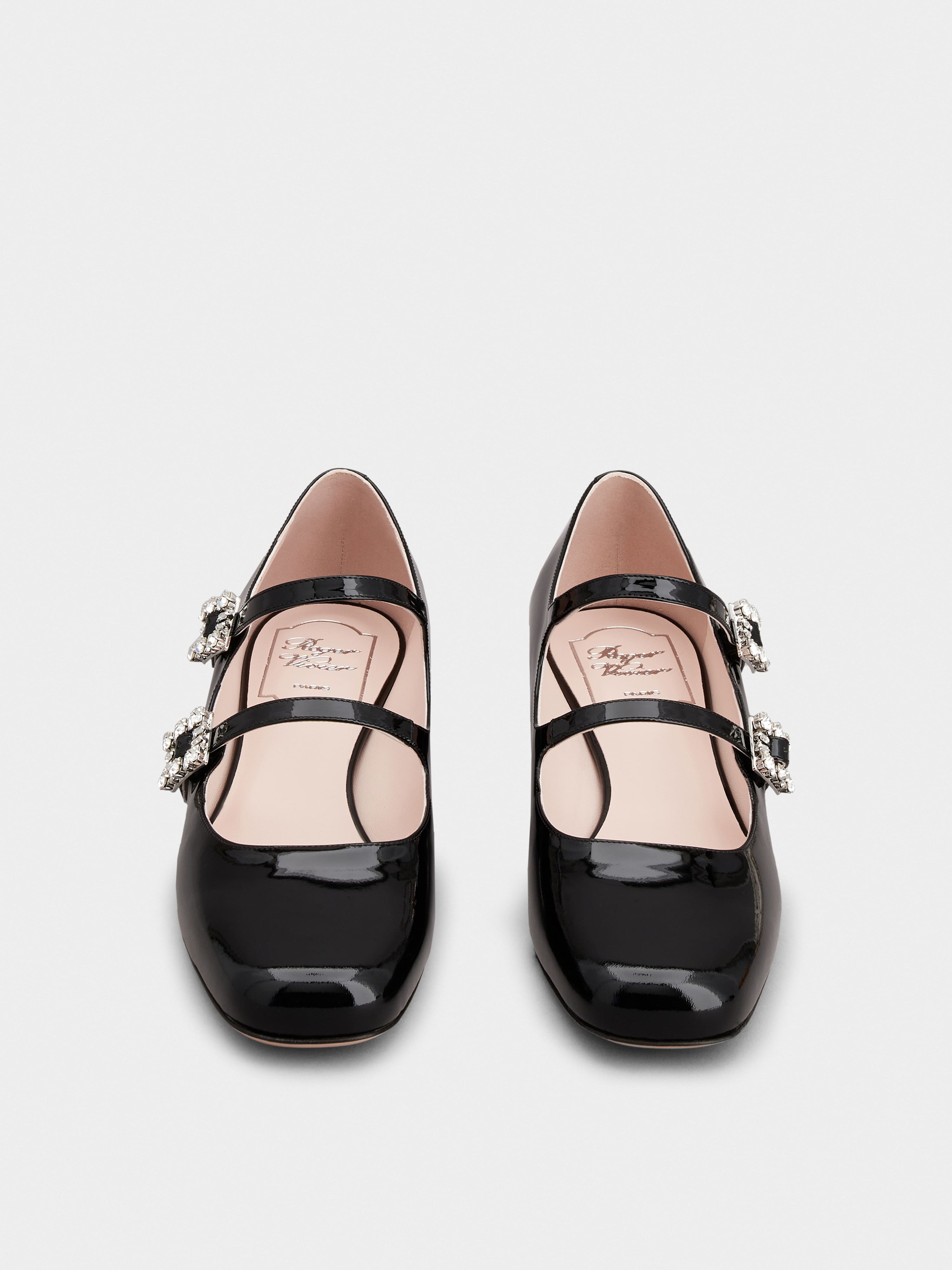 Trés Vivier Strass Buckle Mini Babies Ballerinas in Patent Leather - 7