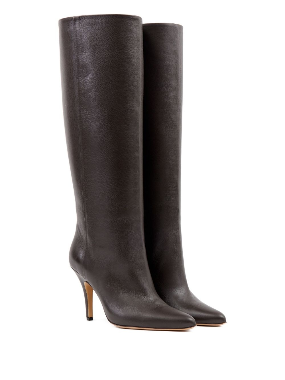 knee-high heeled boots - 2