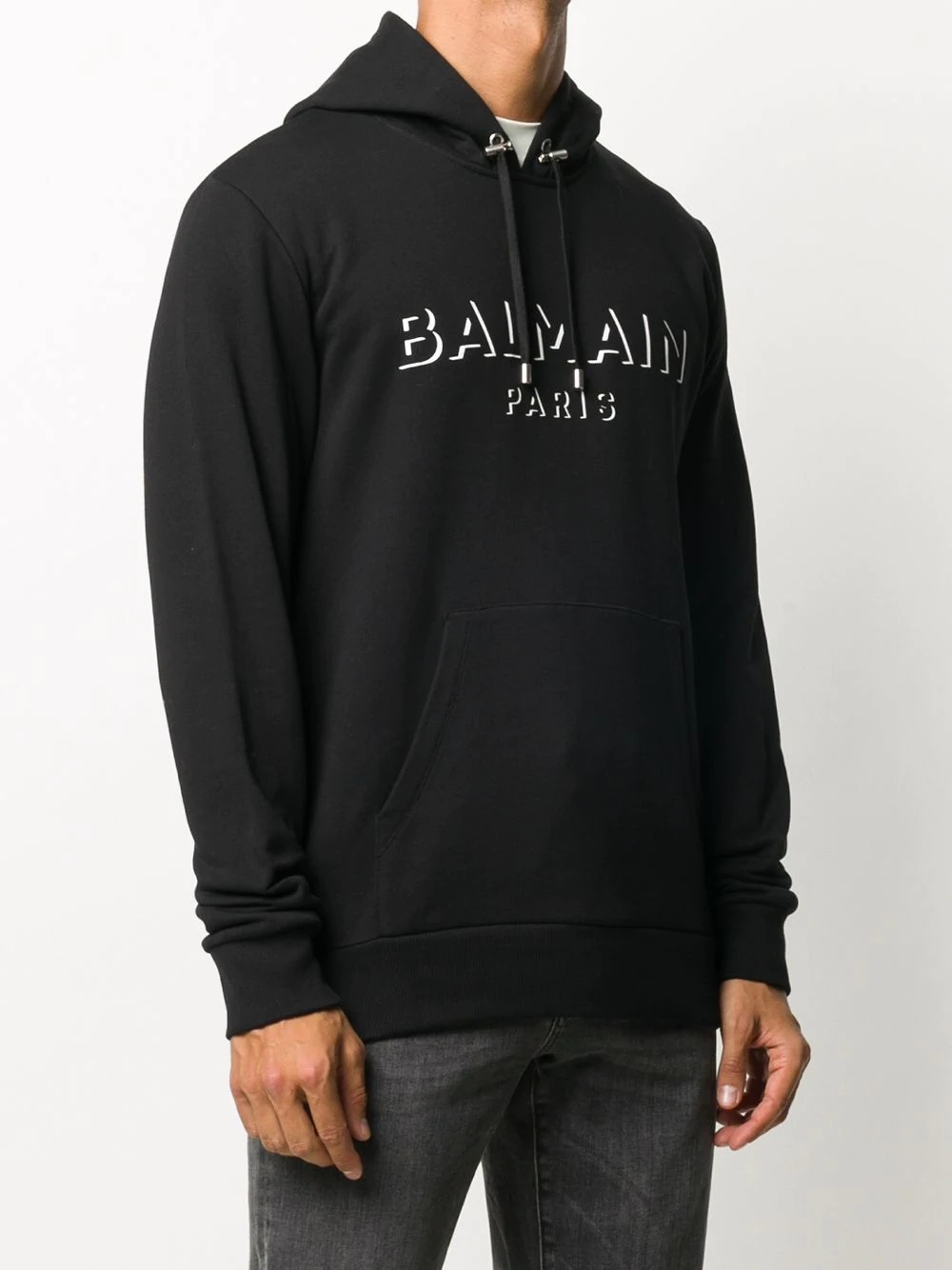 logo print hoodie - 3