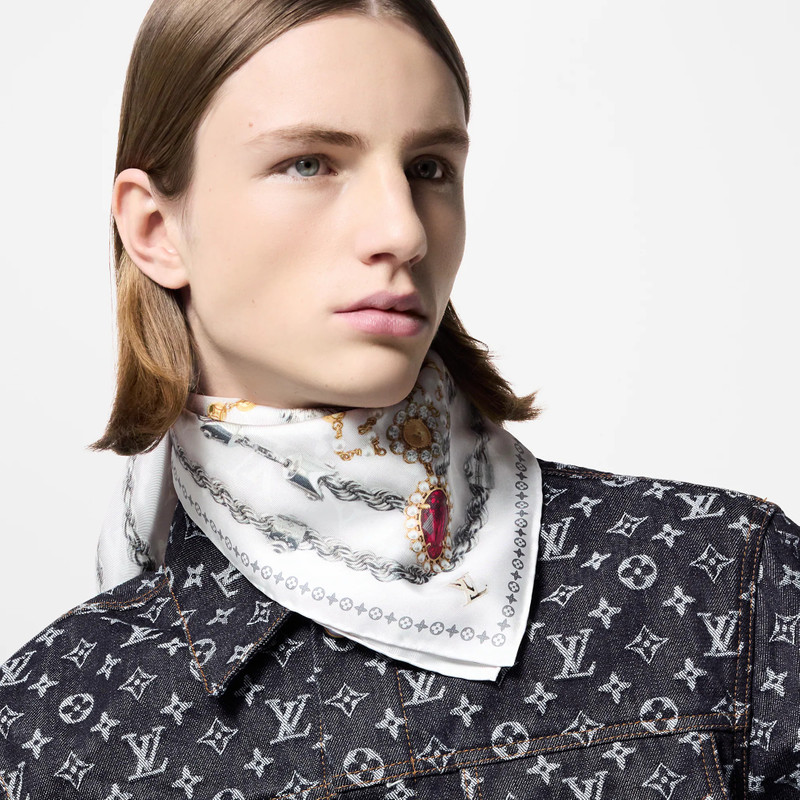 LV Dynasty Pearls Silk Square 4