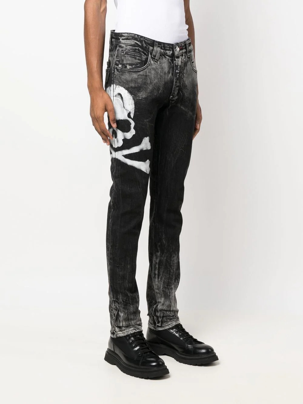 slim-fit denim jeans - 3