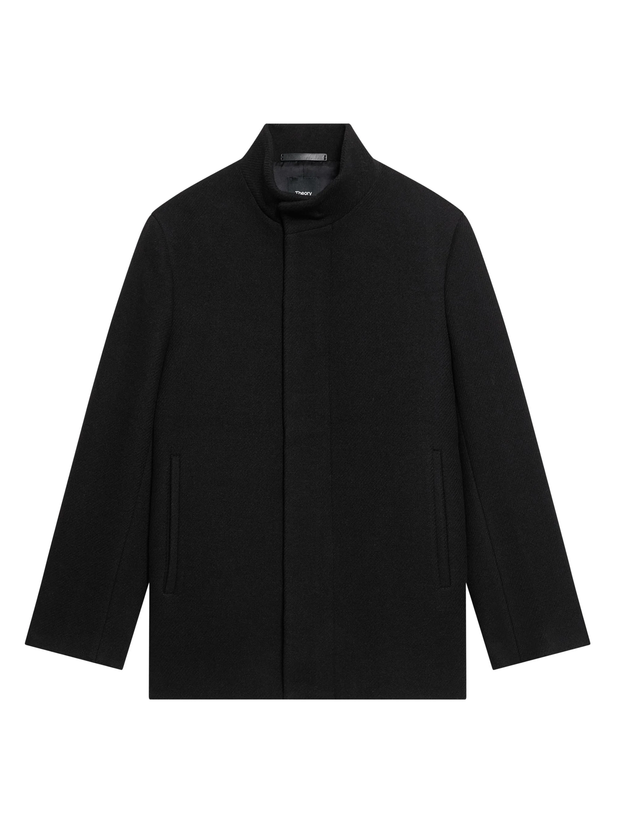 Men's Clarence Melton Virgin Wool-Blend Coat - Black - 1